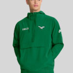 Philadelphia Eagles Sideline Alt Pack Anorak Half Zip Hoodie Jacket Kelly Green