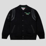 Philadelphia Eagles Walk The Tunnel Varsity Jacket Black