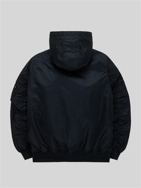Philadelphia Eagles x Alpha Industries x NewEraL 2B Black Hooded Bomber Jacket