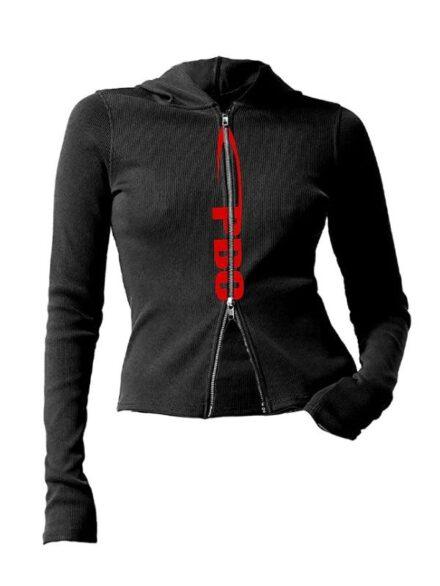 Playboi Carti I Am Music Double Zip 3 Hoodie Black
