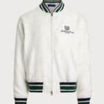 Polo Ralph Lauren US Open Linen Bomber Jacket White