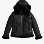 Quince 100 Shearling Cold Weather Bomber Jacket