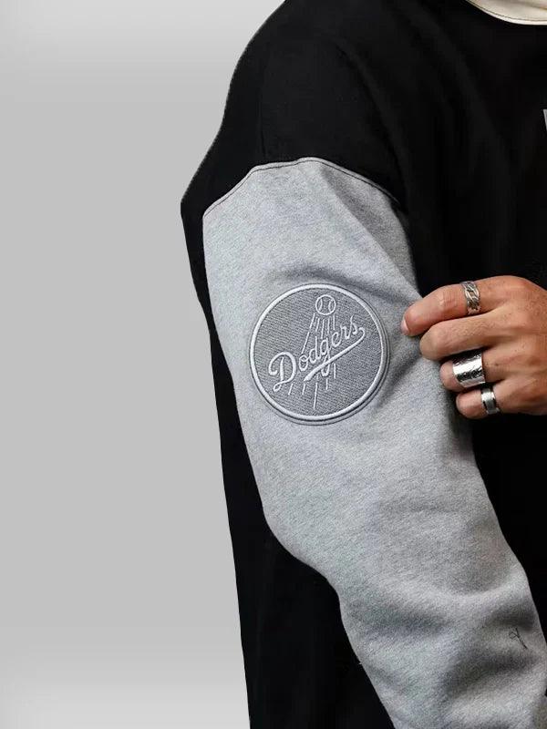 Reverse French Terry LA Dodgers Color block Hoodie