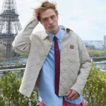 Robert Pattinson Dior Cannage Beige Jacket