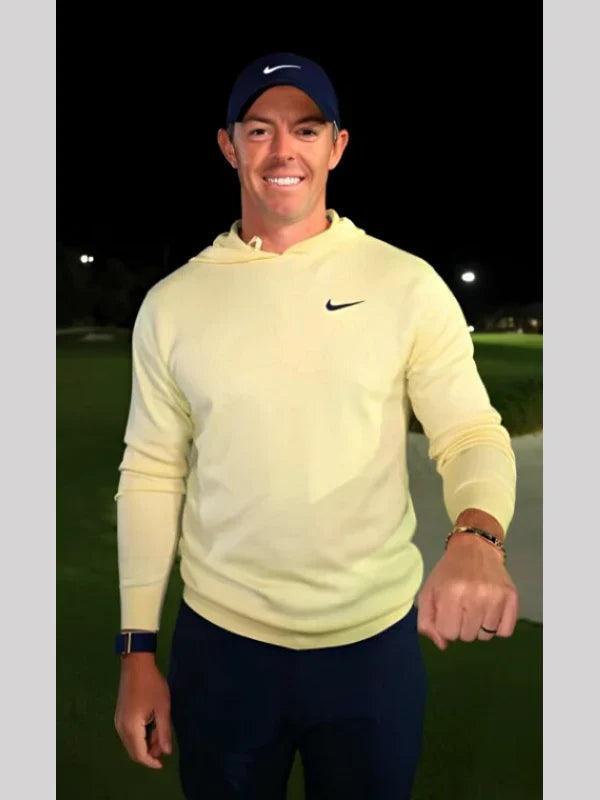 Rory McIlroy Nike Golf Hoodie Yellow