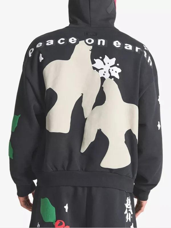 SKIMS x Cactus Plant Flea Market Graphic Zip Through Cotton Jersey Hoody