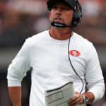 San Francisco 49ers Kyle Shanahan Nike Sideline Coach Long Sleeve Shirt White