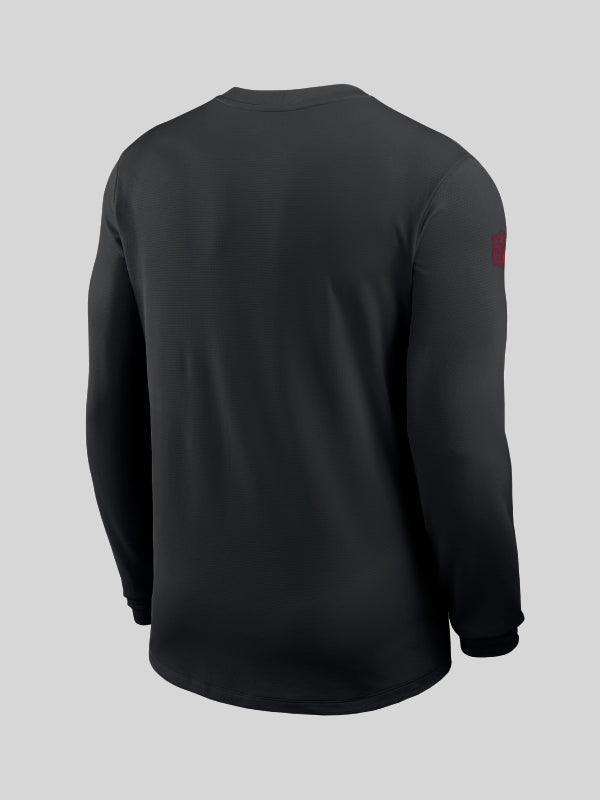San Francisco 49ers Nike Black Sideline Coach Long Sleeve Top Shirt