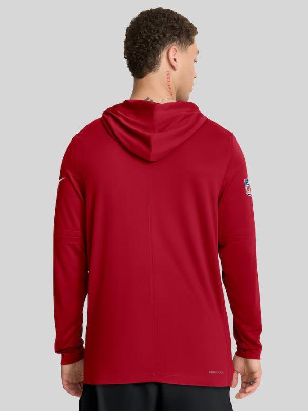 San Francisco 49ers Nike Red Pure Fury Long Sleeve Hoodie T Shirt