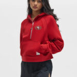 San Francisco 49ers lululemon College Crimson Scuba Half Zip Hoodie