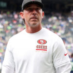 San Fransisco 49ers Kyle Shanahan White Long Sleeves T shirt
