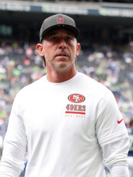 San Fransisco 49ers Kyle Shanahan White Long Sleeves T shirt