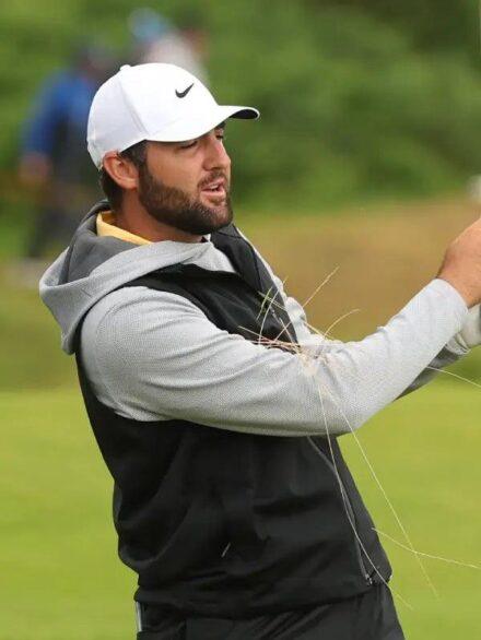 ScottieSchefflerBlackNikeGolfVest