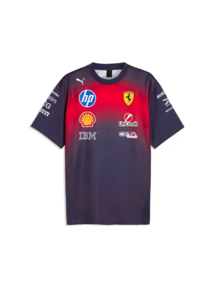 Scuderia Ferrari Team Special Edition Shanghai GP T Shirt Plum