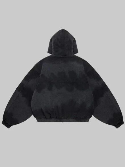 Shige 15oz Canvas Clasp Bomber Jacket Black
