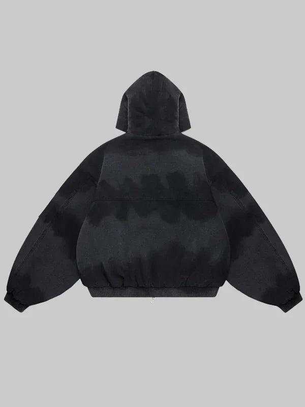 Shige 15oz Canvas Clasp Bomber Jacket Black