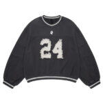 Shinzo Futtoboru Heavy weight Washed Black Jersey Crewneck