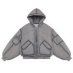 Shinzo Ishigaki Grey A1 Bomber Puffer Jacket