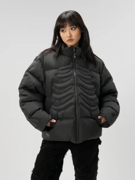 Shirtz Cool Skull Puffer Jacket