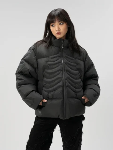 Shirtz Cool Skull Puffer Jacket