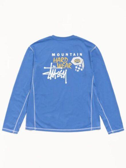 Stussy Mountain Hardwear Long Sleeves Blue