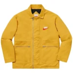 Supreme x Nike Double Zip Quilted Work Jacket Mustard