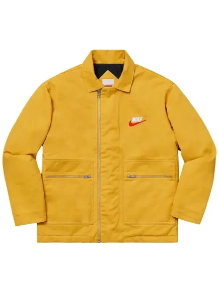 Supreme x Nike Double Zip Quilted Work Jacket Mustard