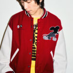 Supreme Micky Varsity Jacket Red and White
