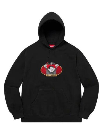 Supreme Vampire Hoodie Black