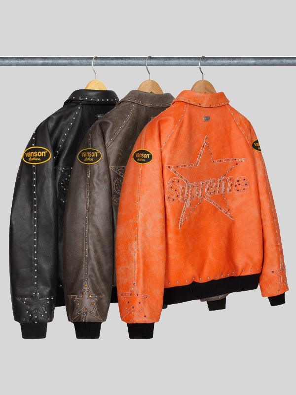 Supreme Vanson Leathers B B Simon Bomber Jacket