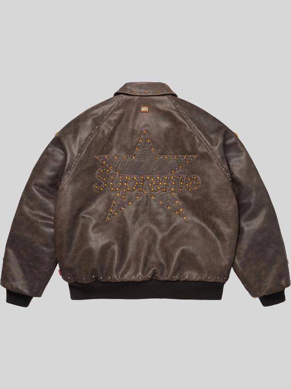 Supreme Vanson Leathers B B Simon Brown Bomber Jacket