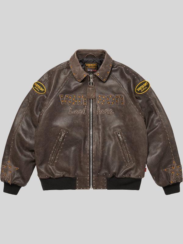 Supreme Vanson Leathers B B Simon Brown Jacket