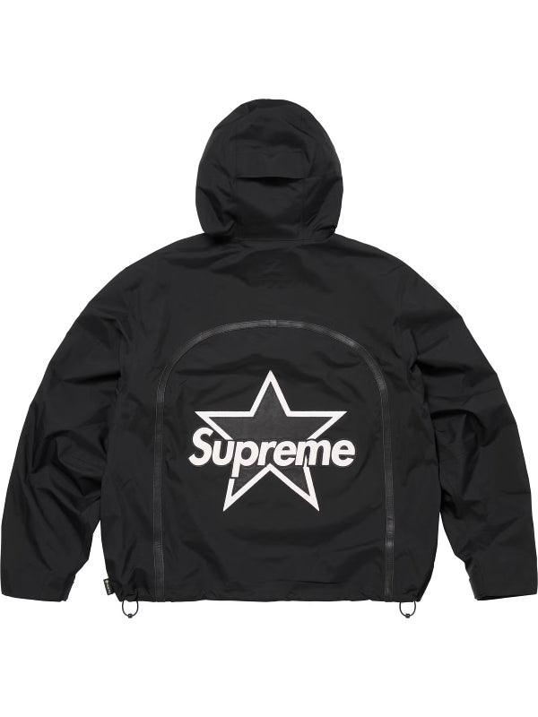 Supreme Vanson Leathers Gore Tex Shell Hooded Jacket Black