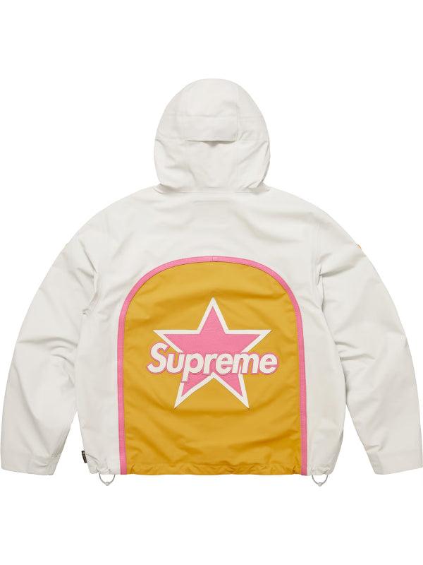 Supreme Vanson Leathers Gore Tex Shell White Hooded Jacket