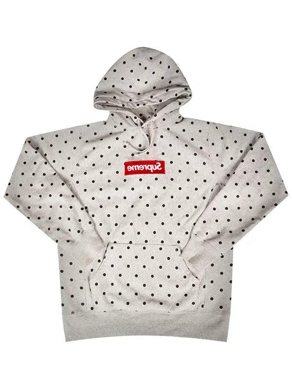 Supreme x Commedes Garcons SHIRT Polka Dot Box Logo Hooded Sweatshirt