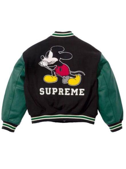 Supreme x Number N ine Mickey Mouse Varsity Jacket