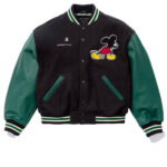 Supreme x Number N ine Mickey Varsity Jacket Black Green