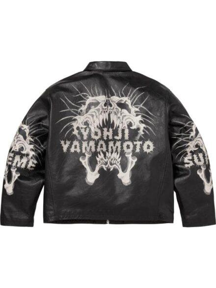 Supreme x Y s Black Leather Jacket