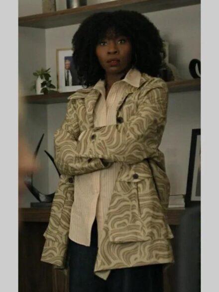 Tamera Tomakili Happy Face Printed Coat