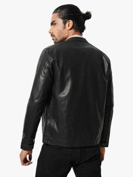 Tanjim Leather Jacket Black