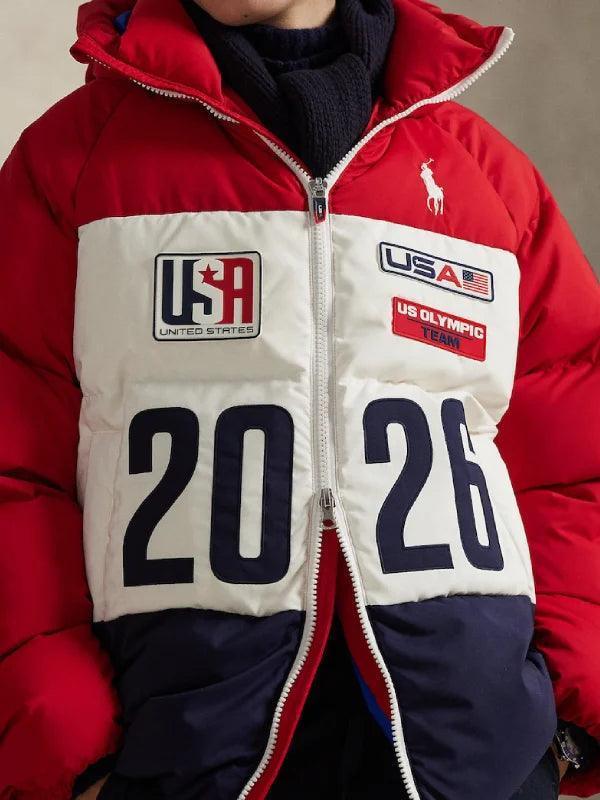 Team USA Polo Ralph Lauren Color Blocked Puffer Jacket