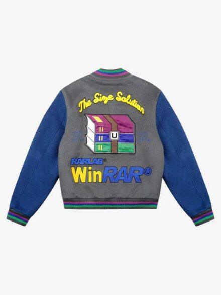 Tern x Winrar Varsity Jacket Grey and Blue