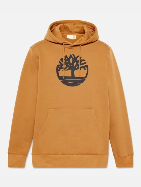 Timberland Tree Logo Hoodie Brown