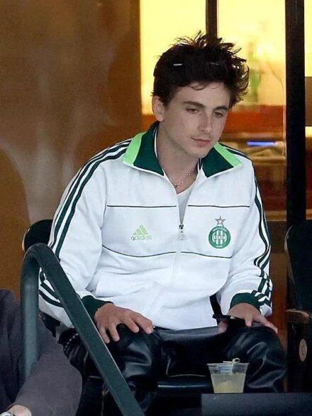 Timothee Chalamet Adidas Saint Etienne Track Jacket White
