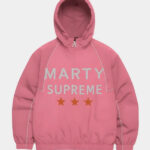 Timothee Chalamet Marty Supreme Pink Jacket a24