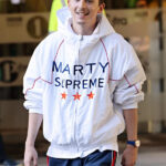 Timothee Chalamet White Marty Supreme Jacket