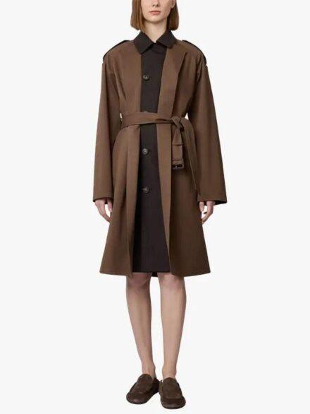 Tod s belted trench coat Brown