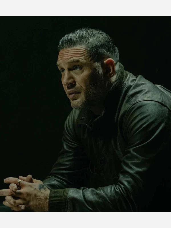 Tom Hardy Leather Jacket in Mobland