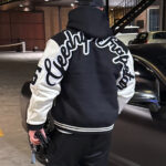 Trapstar x Geedup Varsity Jacket Black and White
