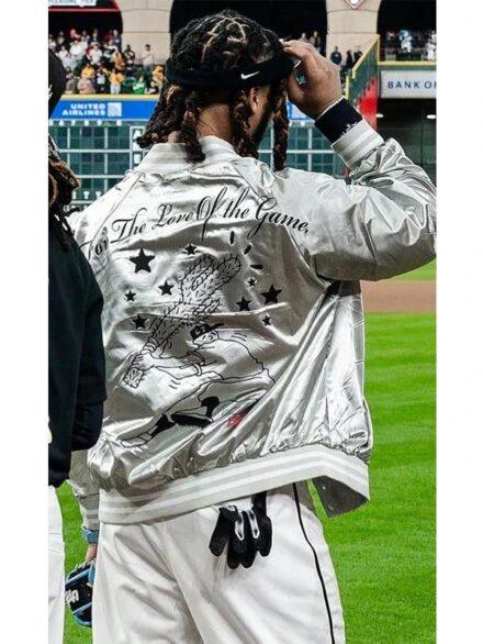 Travis Scott Cactus Jack For The Love Of The Game Baseball Jacket
